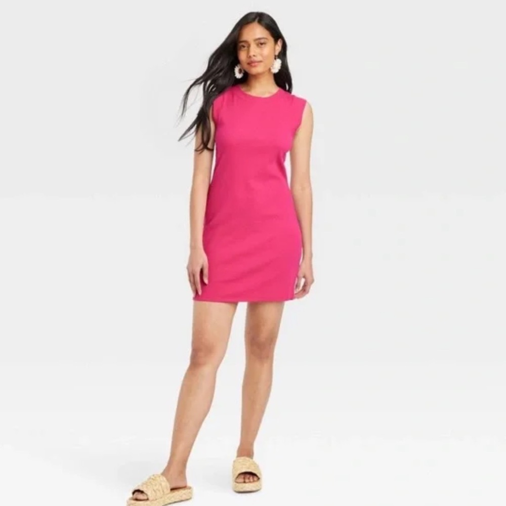 ✨A New Day Muscle Tank Shirt Dress